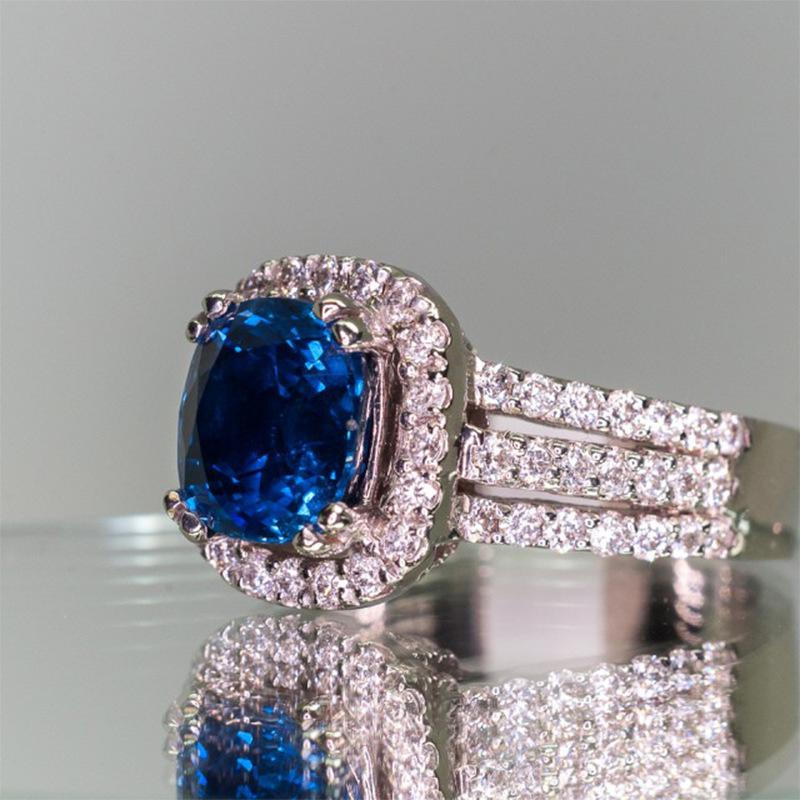 NO.72-Women fashion design gorgerious dark blue ring