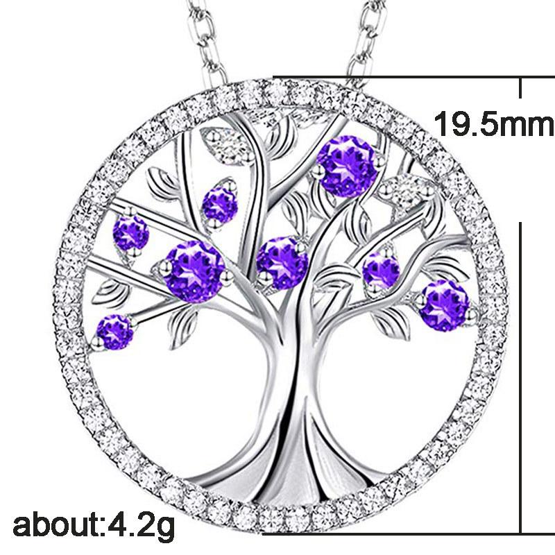 No.67-woman fashion purple accessory set-Tree of life necklace, small hoop earrings, couple rings. accessory gift for mom/wife/sister/good friend.