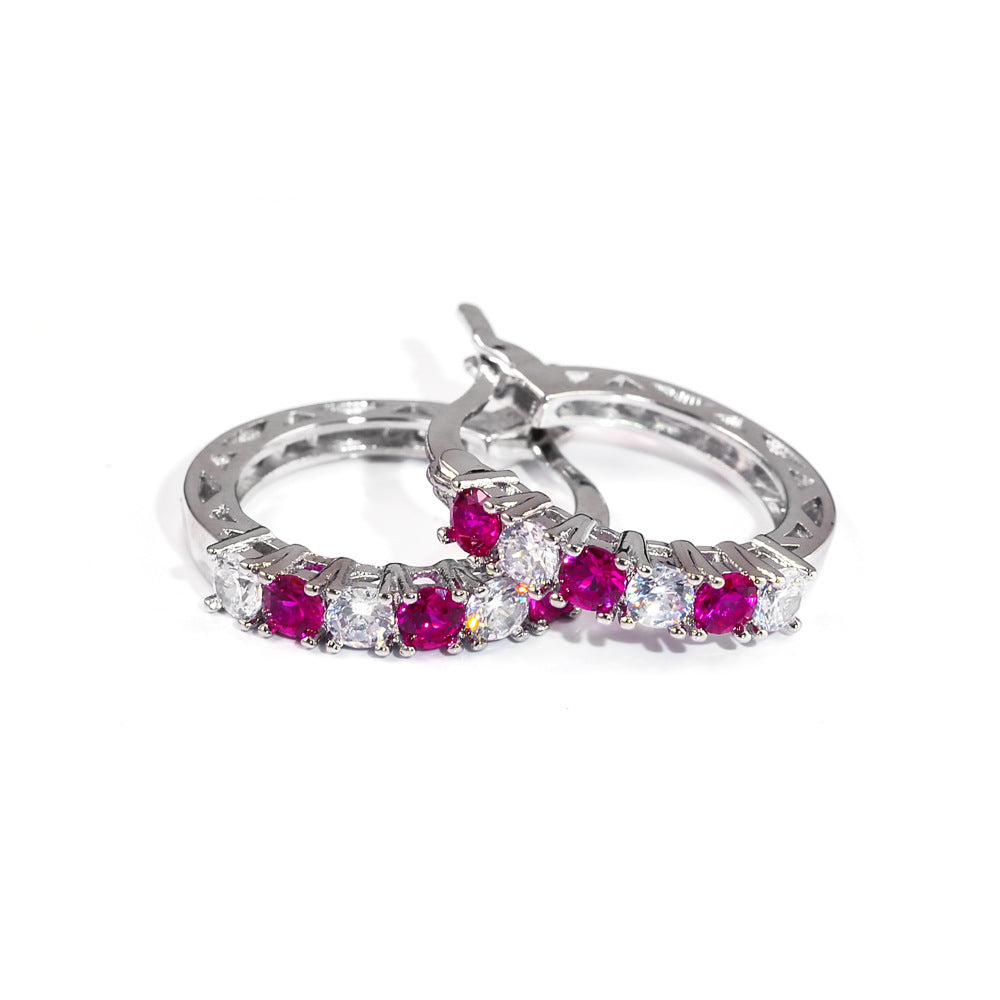 NO.4-Ladies fashion jewelry, exquisite cute little hoop earrings