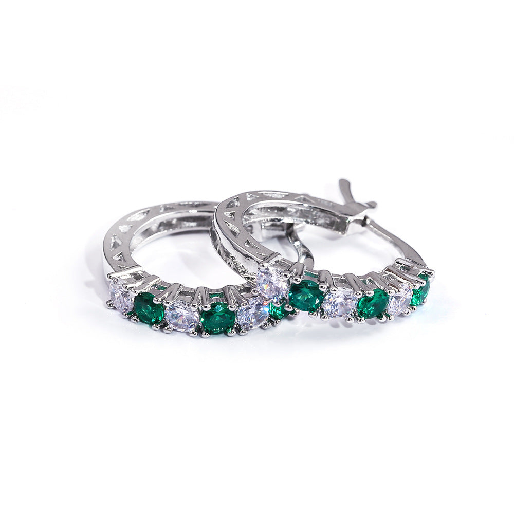 NO.4-Ladies fashion jewelry, exquisite cute little hoop earrings