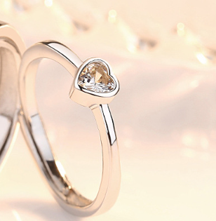 no.74-Adjustable opening ring, small love ring, simple and elegant