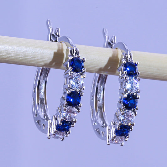NO.4-Ladies fashion jewelry, exquisite cute little hoop earrings