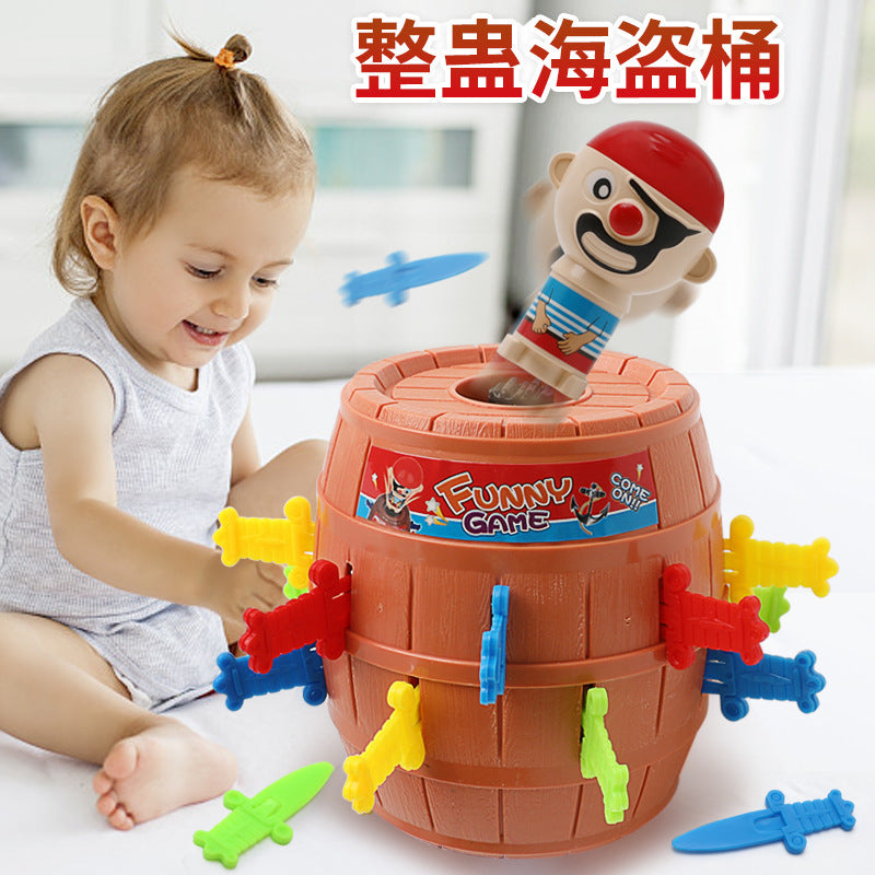 Pirate Bucket Tricky Toy Douyin Mini Bucket Sword Decompression Spoof Board Game Party Interactive Novelty Toy