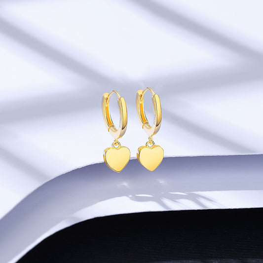 NO.4-Golden little love earrings, cute and lively, popular jewelry