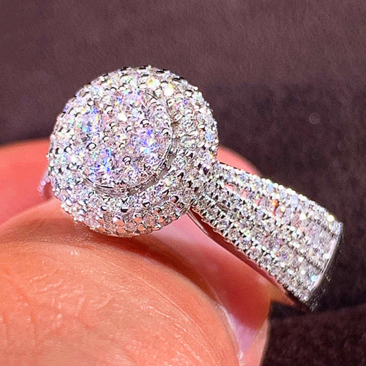 NO.25-Ladies fashion jewelry, super stunning zircon ring, wedding ring, gift for girlfriend