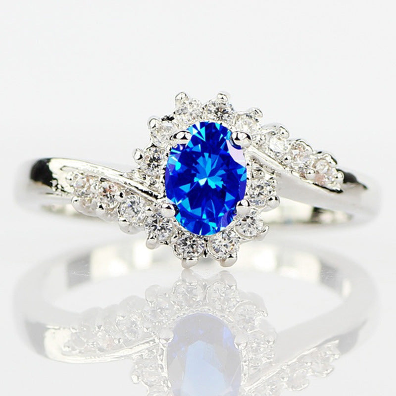 NO.20-Women's Fashion Accessories Jewelry, Hot Sale New Special Design Flower Small Ring
