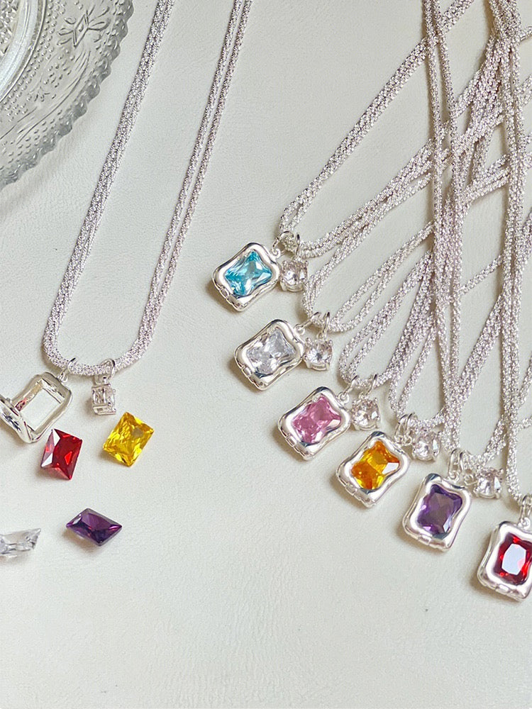 NO.2-Diy replacement pendant necklace, 6 different colors ,buy 1 get 6 necklaces