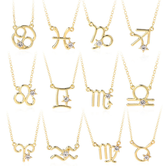 NO.28-zodiac sign necklace