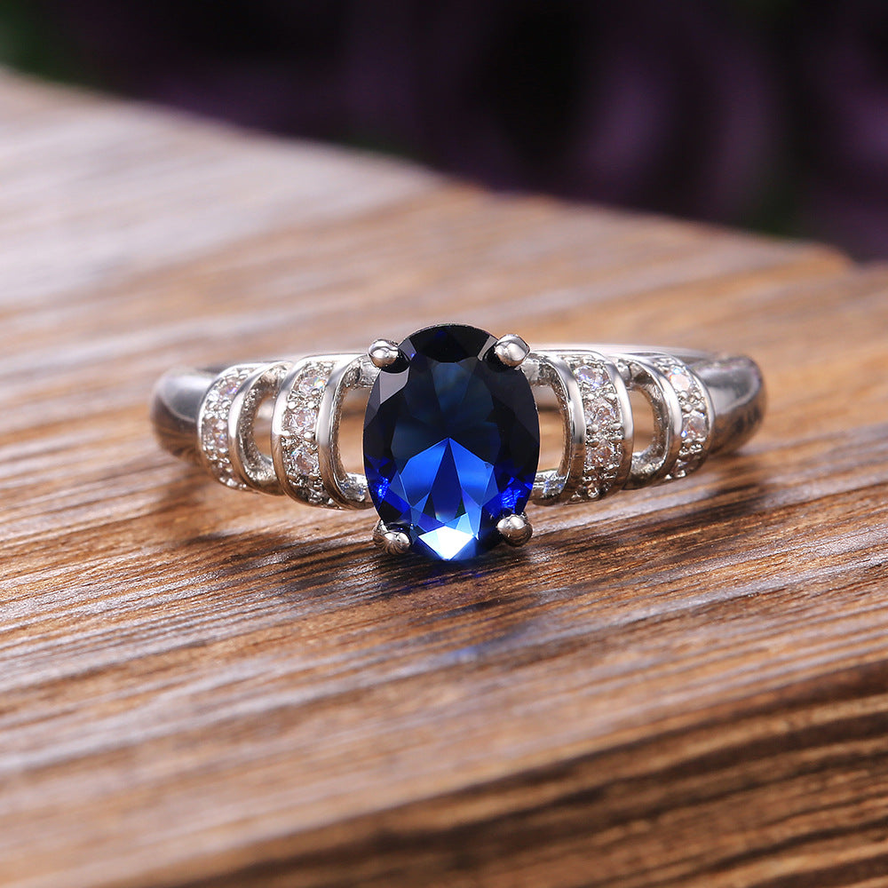 NO.19-Women's Fashion Accessories Jewelry, Hot Sale New Special Design Small Oval Ring